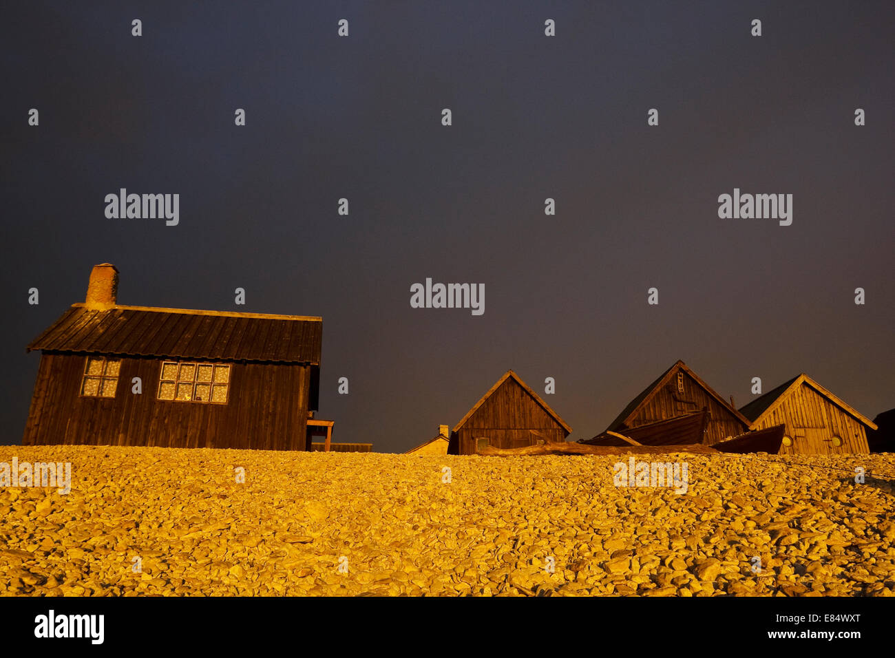 Das Fischerdorf Helgumannen bei Sonnenaufgang in der Nähe von Langhammars auf Fårö, Gotland, Schweden, Skandinavien Stockfoto