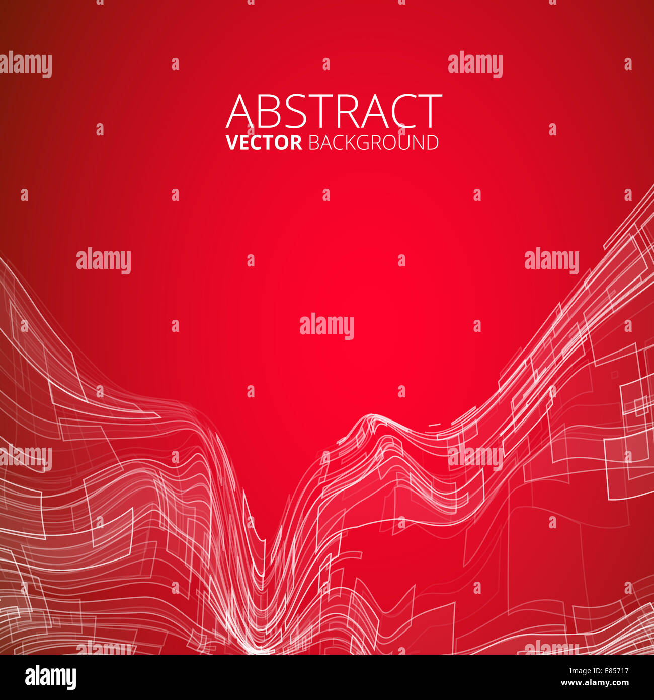 Abstrakt rot virtuellen Draht Vektor Hintergrund. Stockfoto