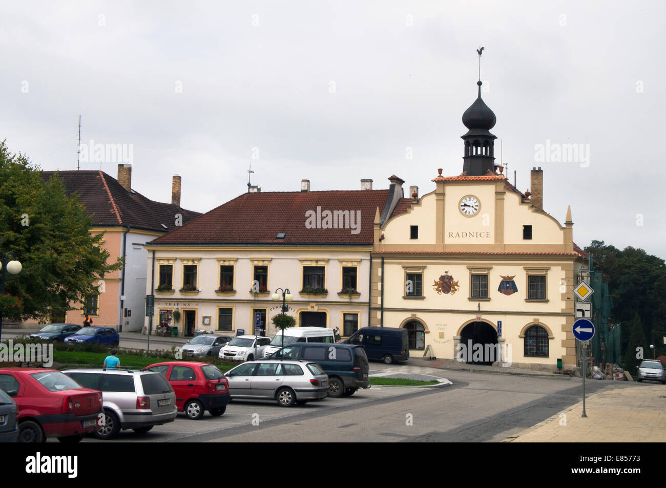 Nove Hrady Rathaus, Grenzen Novohradske Gebirge in der Region Südböhmen, Tschechien, nahe der tschechisch-österreichischen an 9. September 2014. (CTK Foto/Libor Sojka) Stockfoto