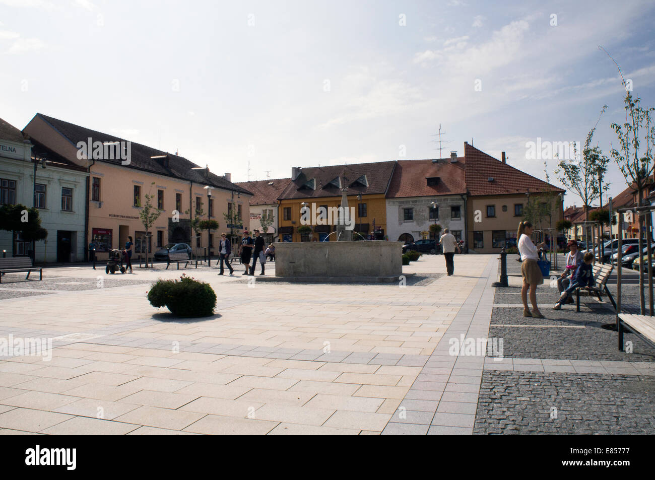 Kaplice, Rahmen quadratisch, Novohradske Gebirge in der Region Südböhmen, Tschechien, nahe der tschechisch-österreichischen 10. September 2014. (CTK Foto/Libor Sojka) Stockfoto