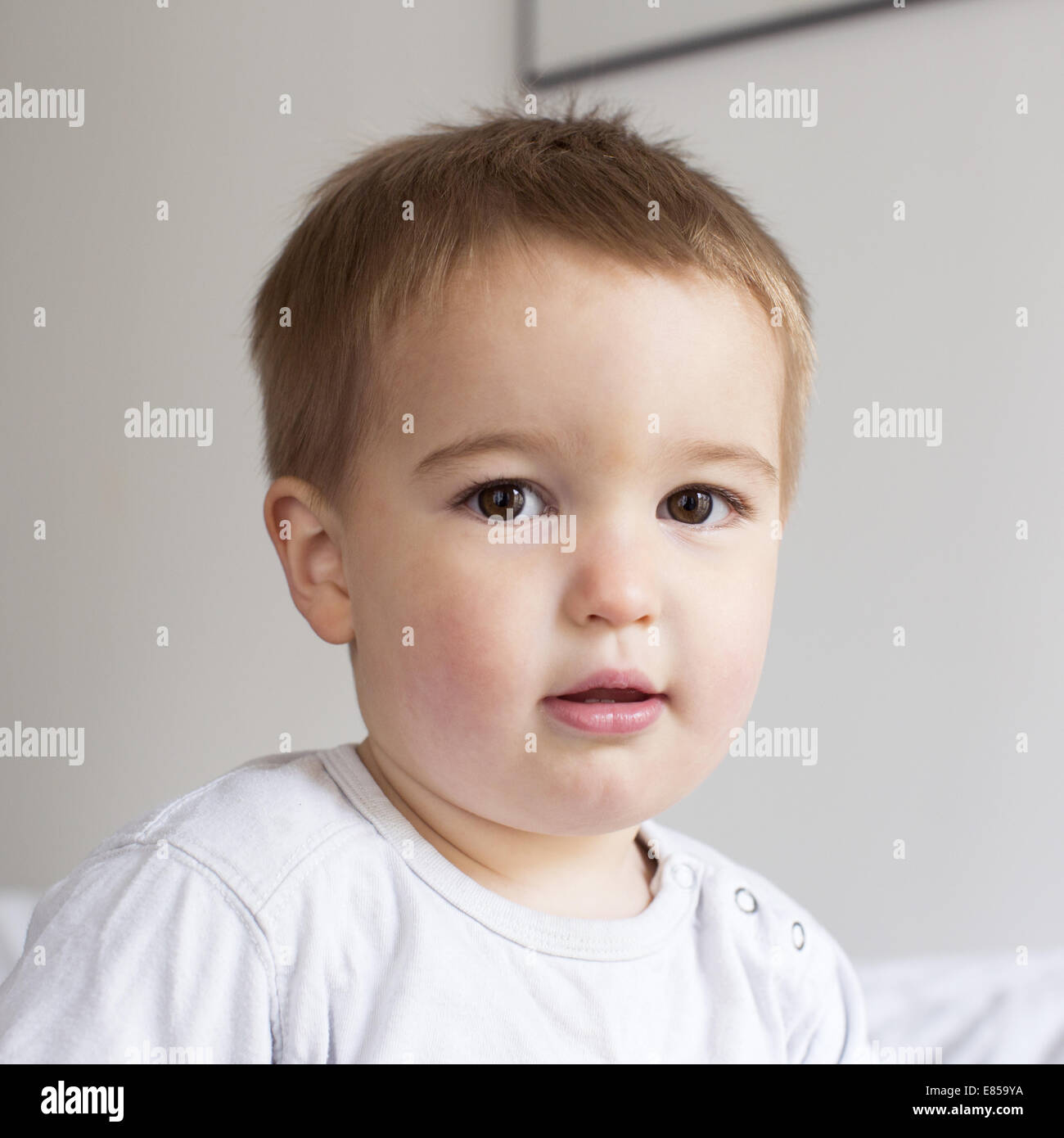 Kleinkind Jungen, portrait Stockfoto