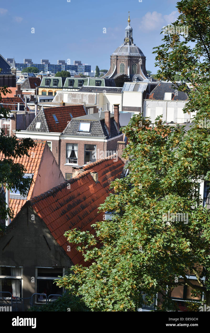 Die Stadt Leiden ist der Geburtsort von Rembrandt, hat die älteste Universität in den Niederlanden und wird oft als das "Venedig der Niederlande" bezeichnet. Foto: 14. September 2014. Stockfoto