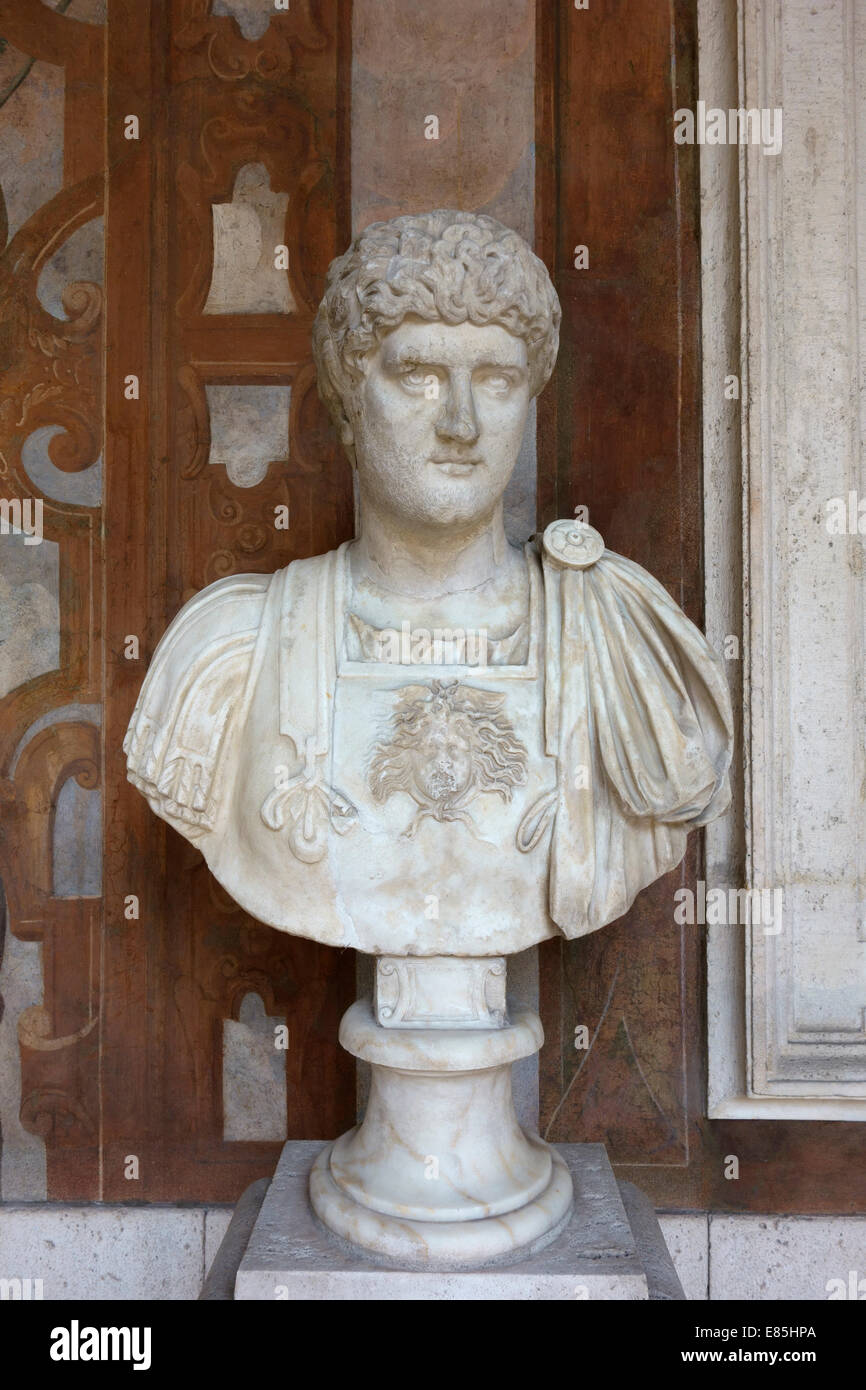 Büste von Lucio Vero Museo Nazionale Romano Palazzo Altemps Rom Italien Stockfoto