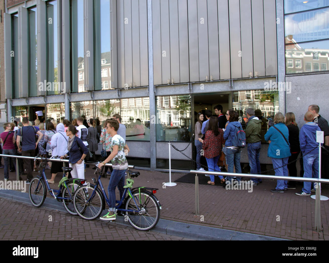 Anne-Frank-Haus-Haus Prinsengracht Amsterdam Holland Stockfoto