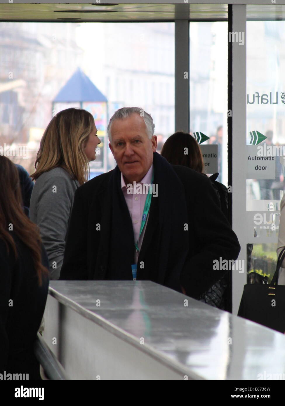 Der Waliser Arbeitskonferenz statt am Veranstaltungsort Cymru Featuring: Peter Hain Where: Llandudno, Großbritannien: 29. März 2014 Stockfoto