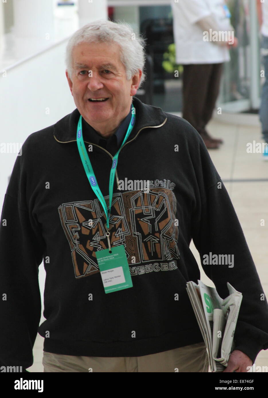 Der Waliser Arbeitskonferenz statt am Veranstaltungsort Cymru Featuring: Rhodri Morgan Where: Llandudno, Großbritannien: 29. März 2014 Stockfoto