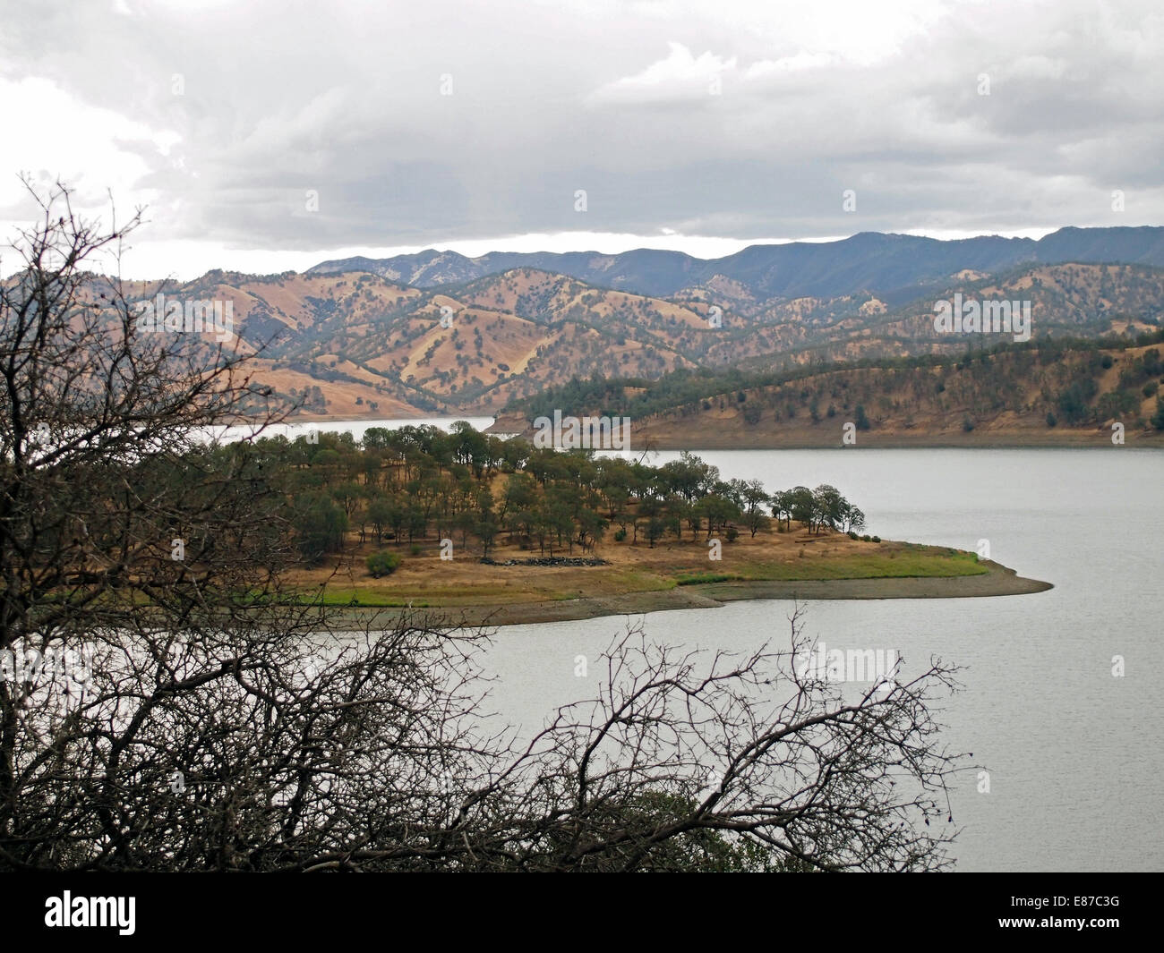 Lake Berryessa, Kalifornien Dürre Stockfoto