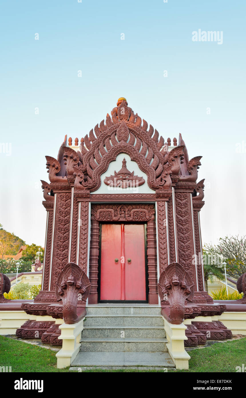 Stadt-Säule-Schrein, heilige Stätte und Verehrung der Stadt Prachuap Khiri Khan, Thailand Stockfoto