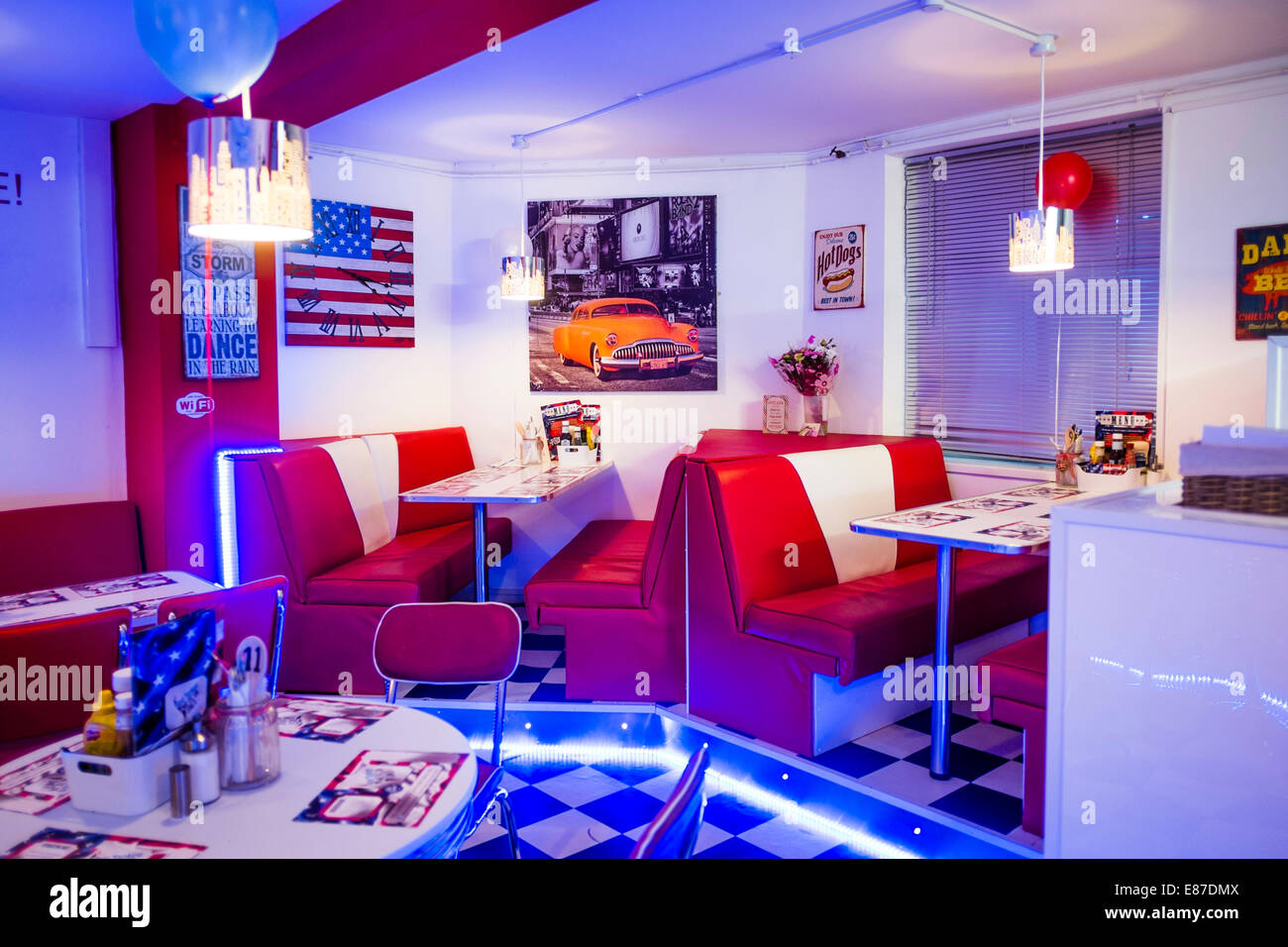 Interieur Aberyankee American Diner Stil Eingerichtete