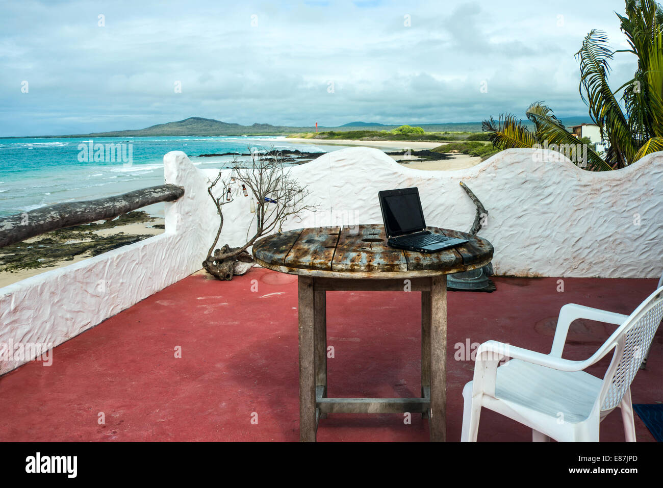 Freelancers Büro, Galapagos, Pazifik, Ecuador Stockfoto