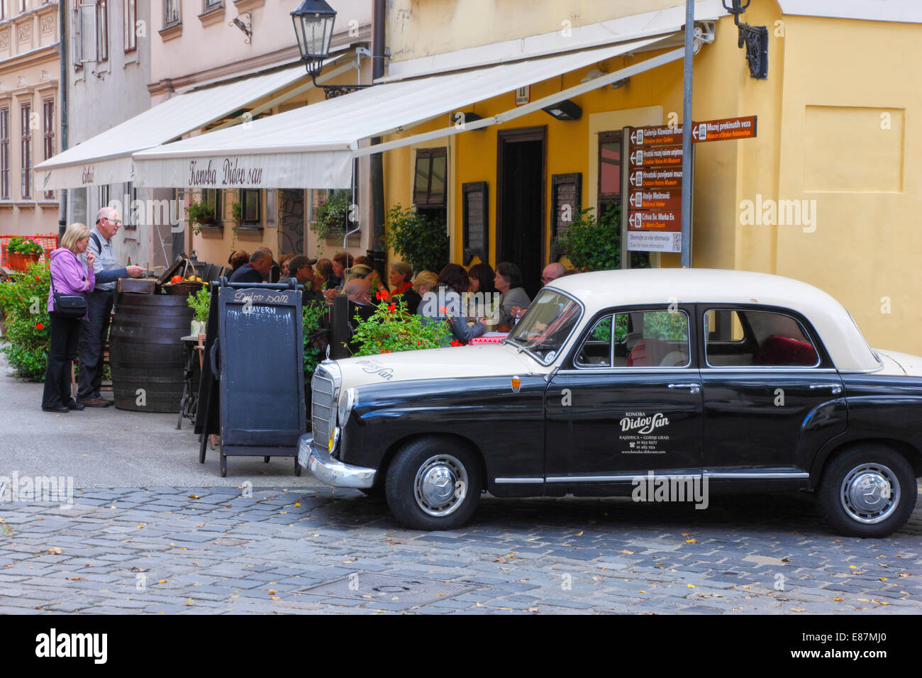 Zagreb Restaurant, uptown Stockfoto