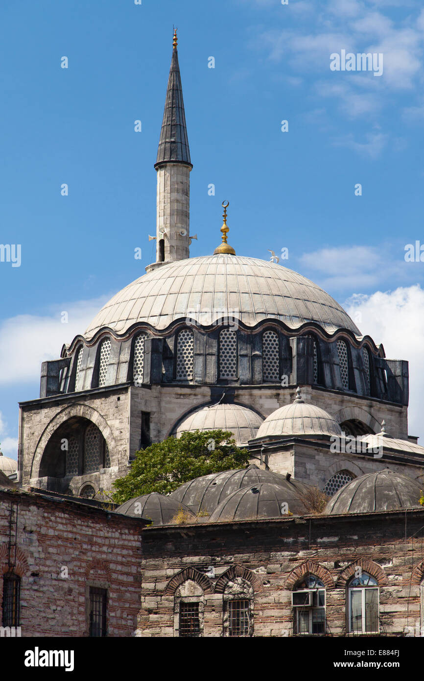 Rustem Pasa Moschee in Istanbul, Türkei. Stockfoto
