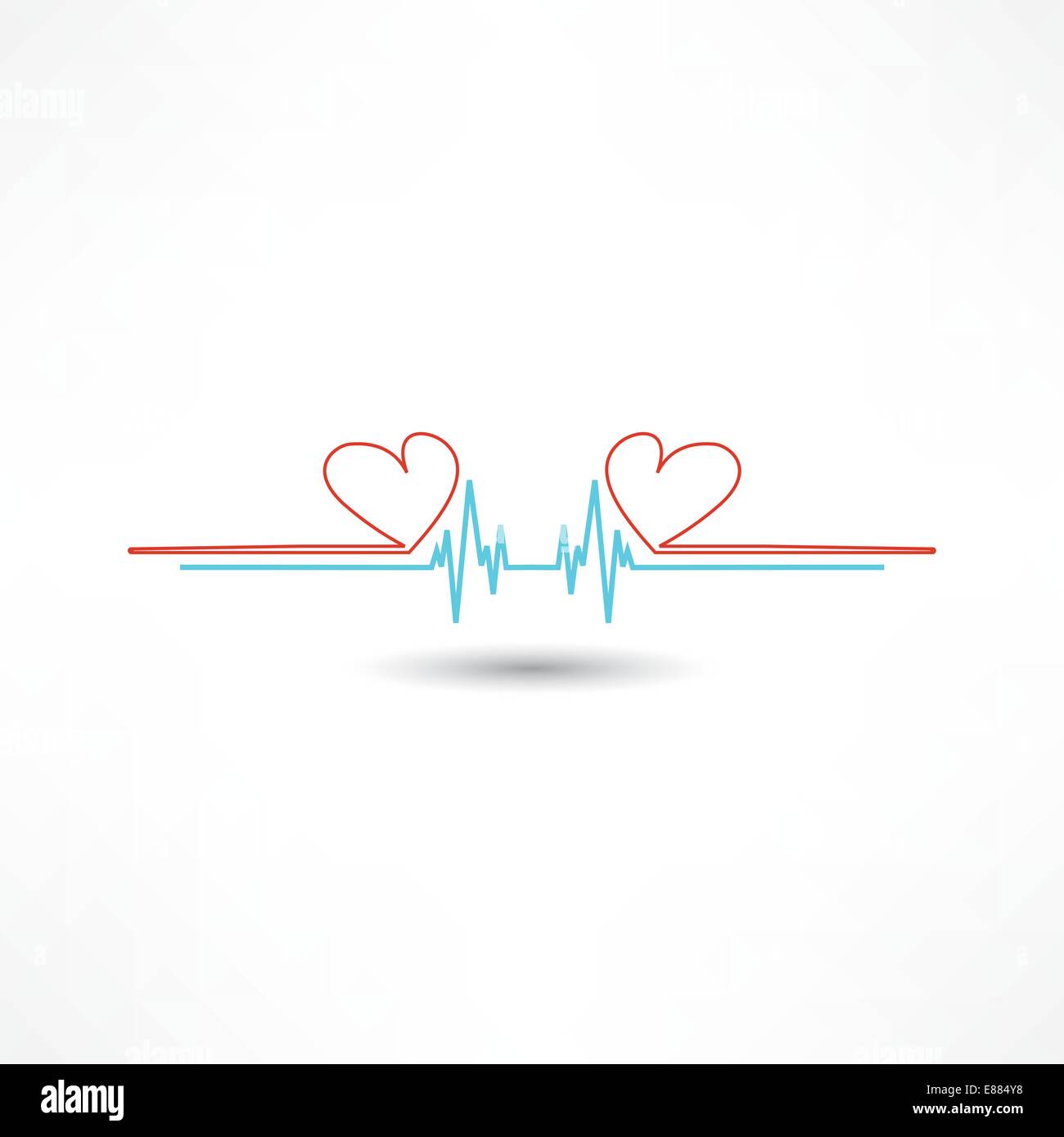 EKG-Symbol Stock Vektor