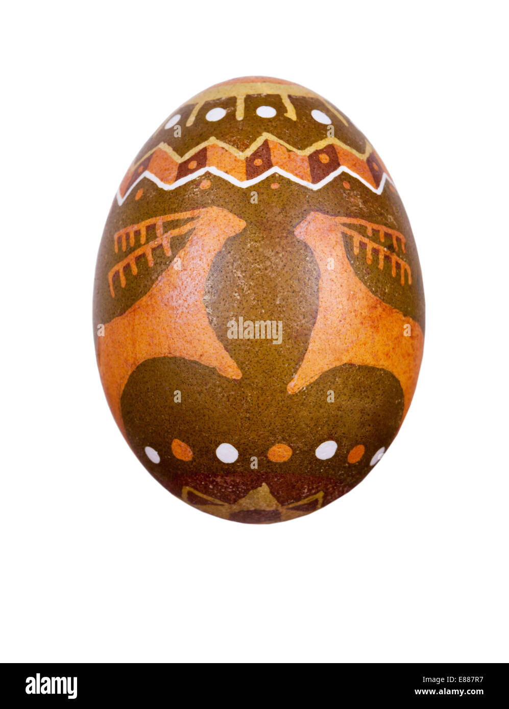 Osterei im folk-Stil gemalt Stockfoto