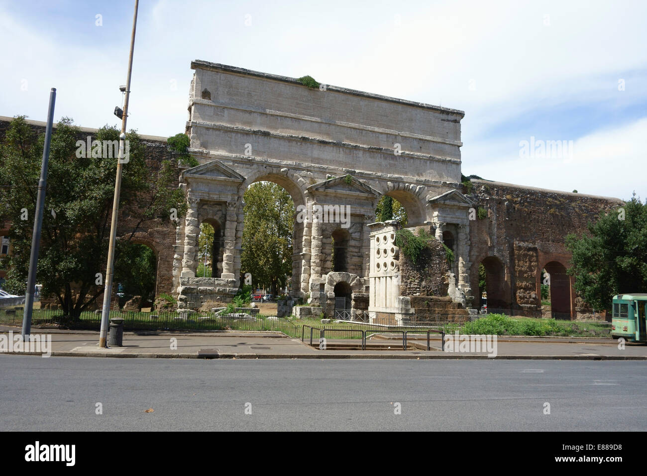 Porta Maggiore Rom Italien Stockfoto
