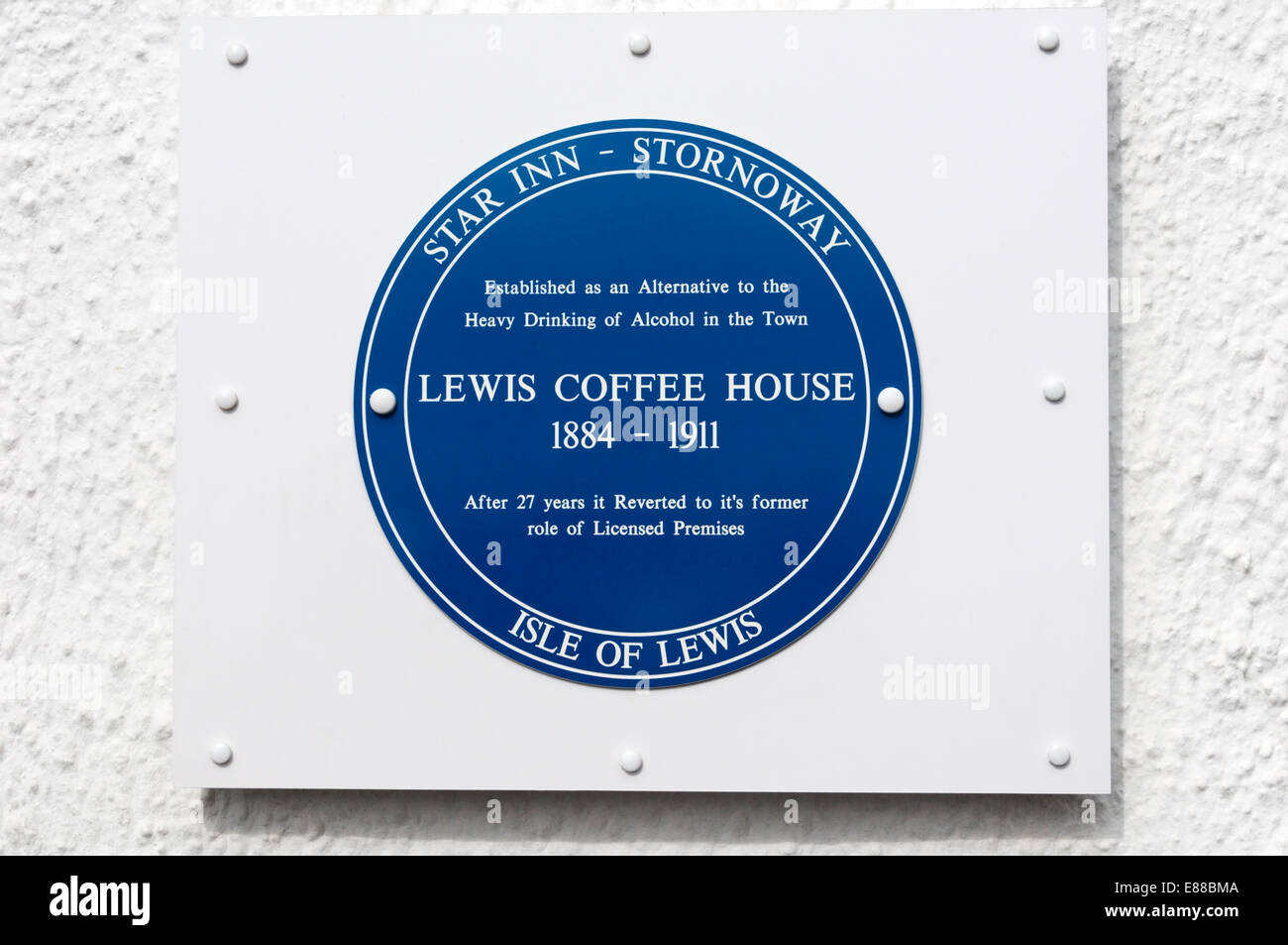 Das Star Inn in Stornoway, Isle of Lewis anmelden. Stockfoto