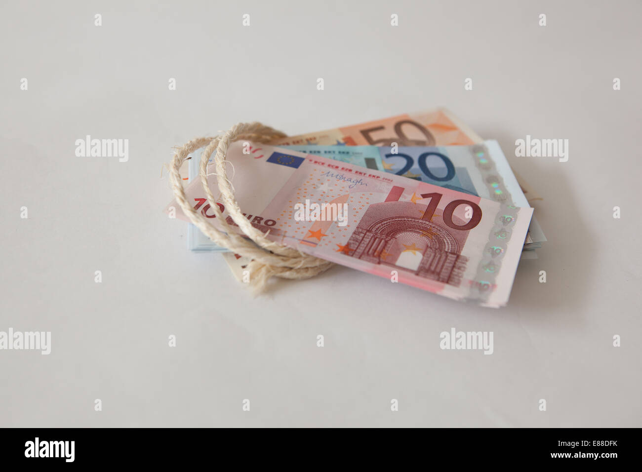 Euro gefesselt Stockfoto