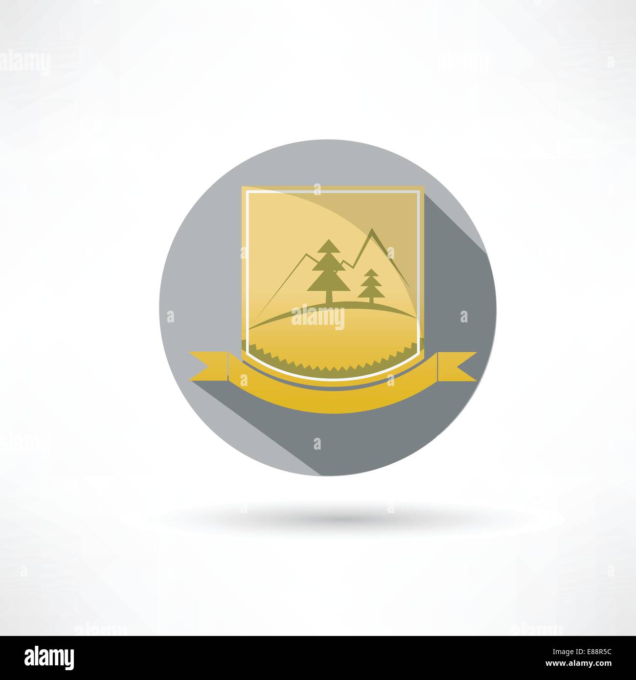 Berge-Symbol Stock Vektor