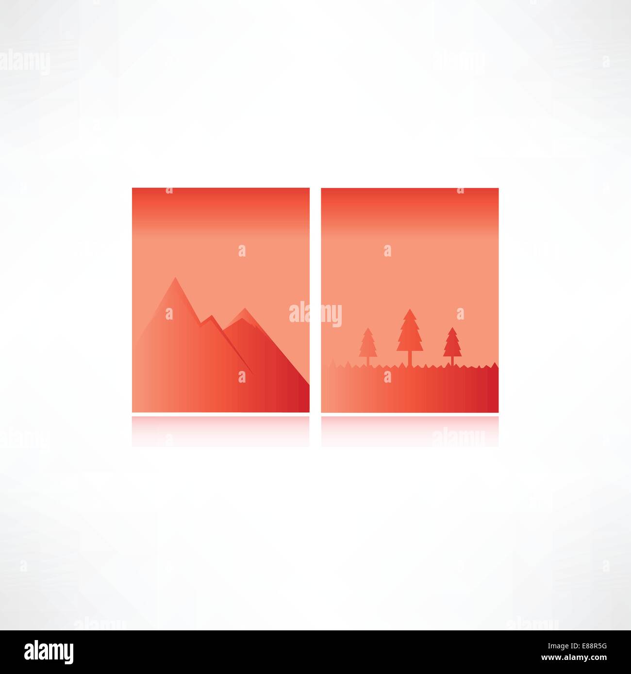 Berge-Symbol Stock Vektor