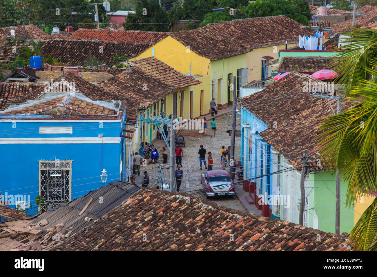 Blick auf Trinidad, Provinz Sancti Spiritus, Kuba, Karibik, Karibik, Mittelamerika Stockfoto
