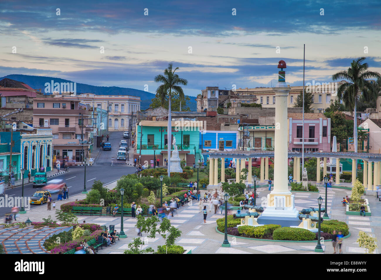 Plaza de Marta, Santiago De Cuba Santiago de Kuba Provinz, Kuba, Karibik, Karibik, Mittelamerika Stockfoto