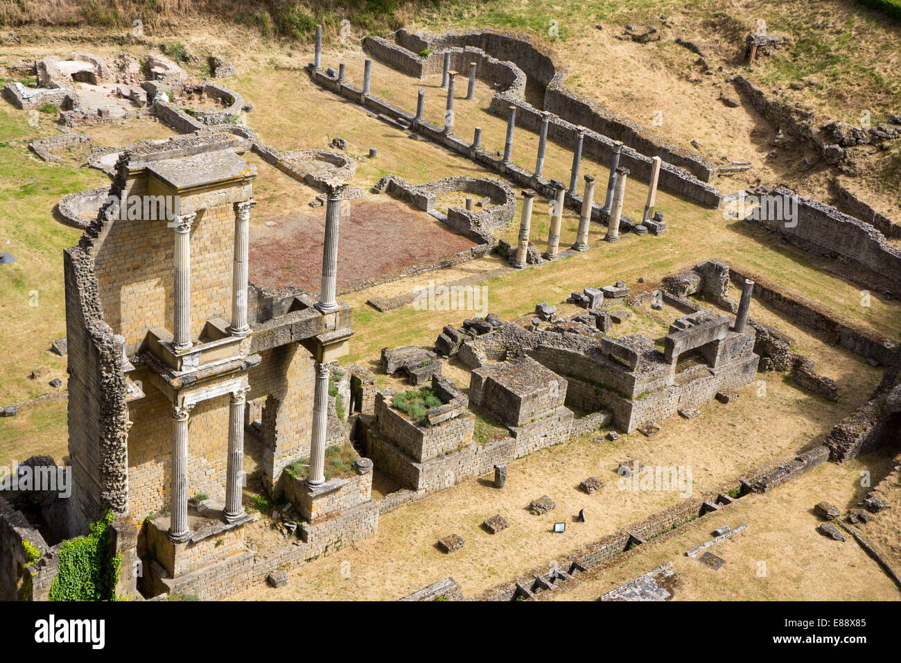 Römisches Theater, Volterra, Toskana, Italien, Europa Stockfoto