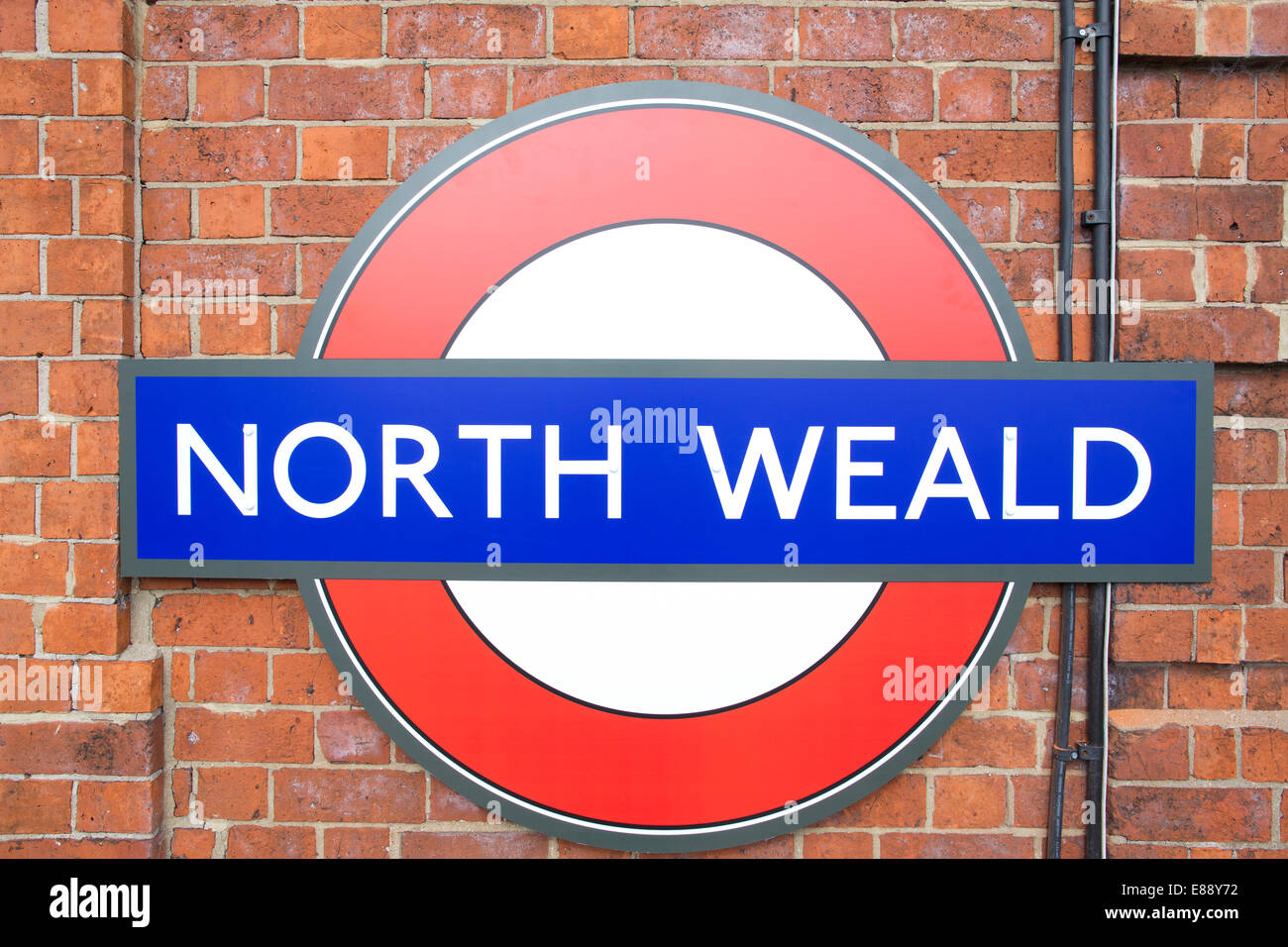 North Weald Station, Epping Ongar Railway, Bestandteil der Cravens Erbe Züge Strecke, Essex, England, UK Stockfoto
