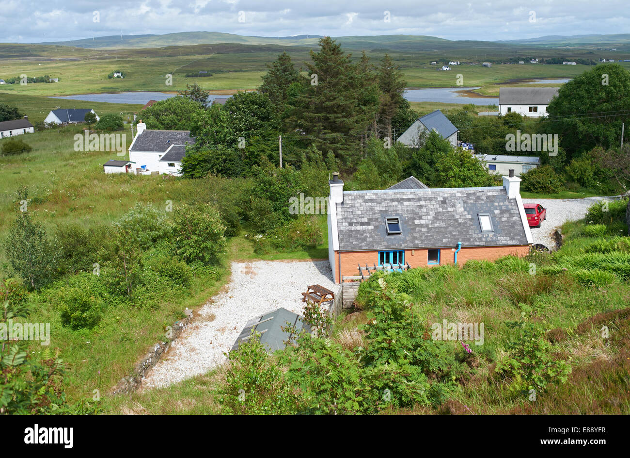 Crofts am Roag in der Nähe von Dunvegan auf der Isle Of Skye Stockfoto