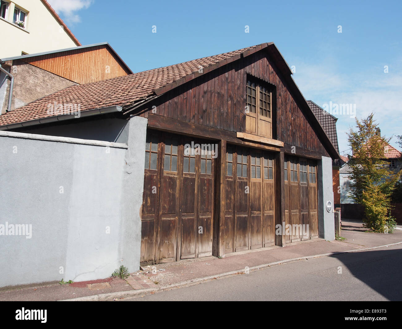 Rue du Temple, Sainte-Marie-Aux-Mines, Elsass, Foto 1 Stockfoto