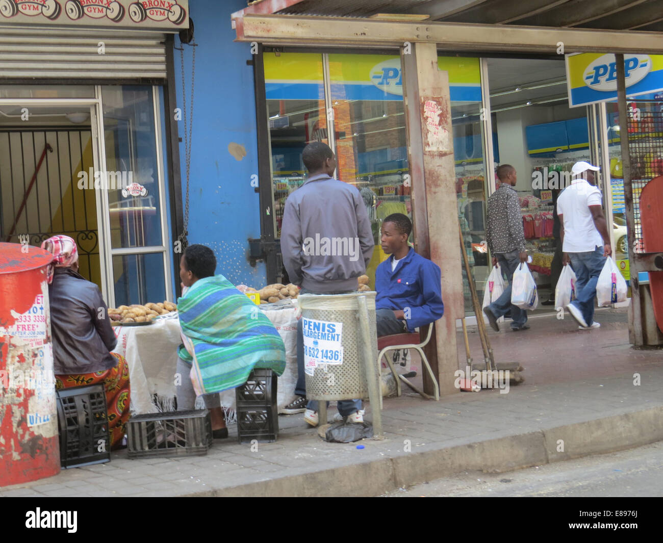 JOHANNESBURG, Südafrika. Straßenszene. Foto Tony Gale Stockfoto