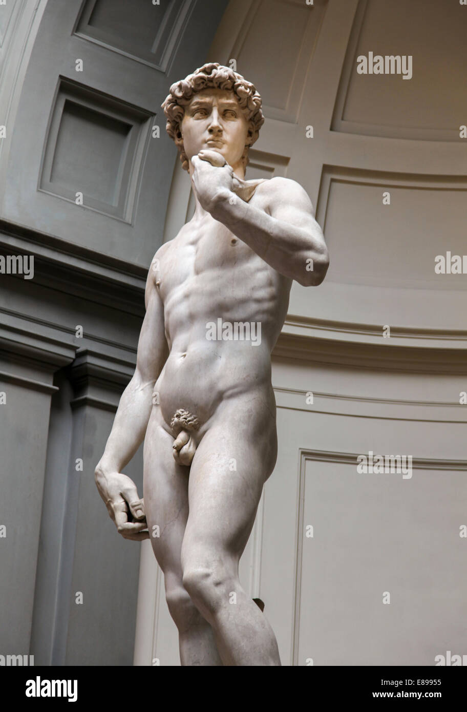 Statue des David von Michelangelo, Florenz, Italien Stockfoto