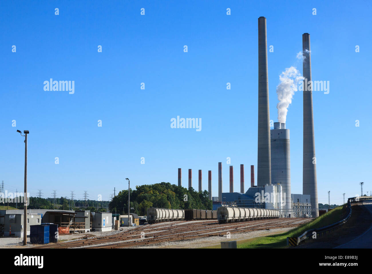 Tennessee Valley Authority Kingston fossilen Dampfkraftwerk an Kingston Tennessee Stockfoto