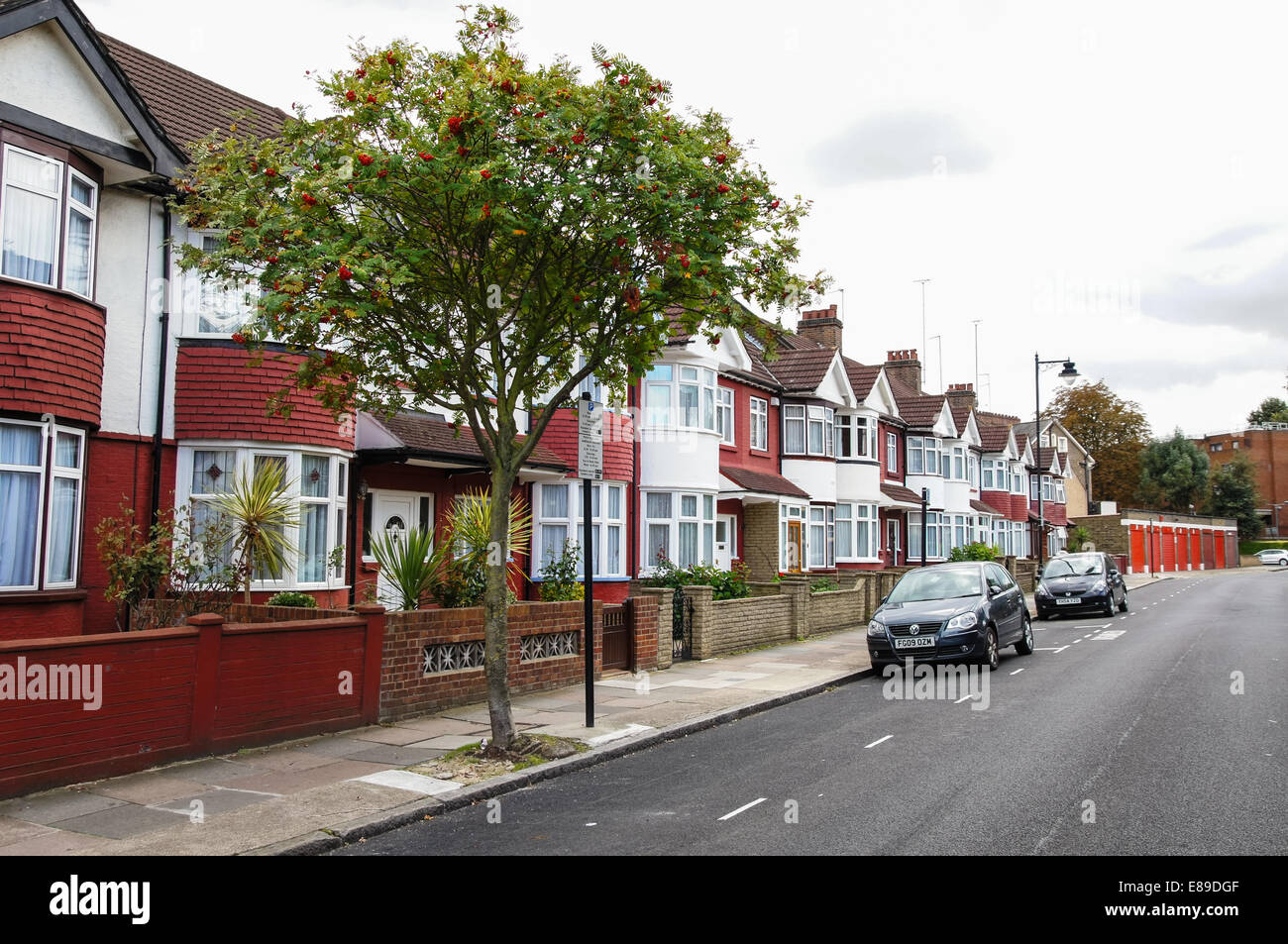 Reihenhäuser in North London England Vereinigtes Königreich UK Stockfoto
