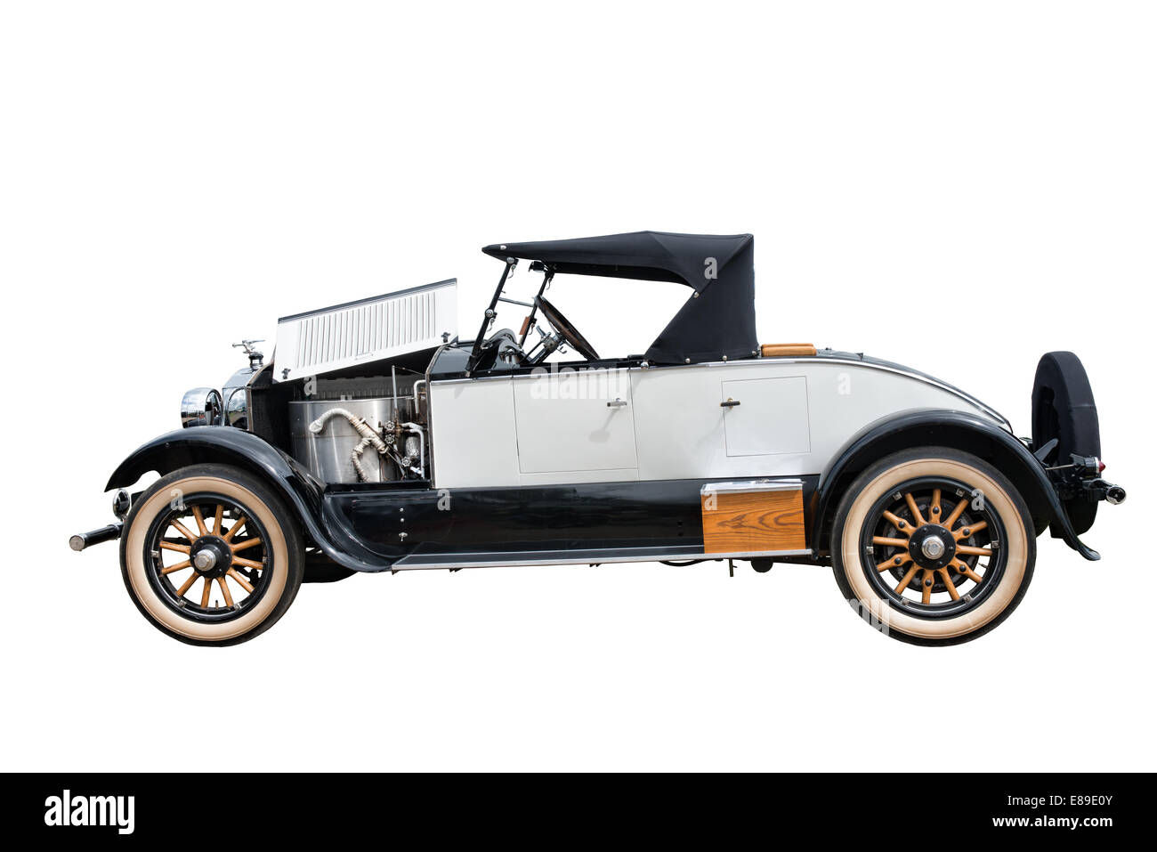 Ein Schnitt aus einem Stanley Dampfwagen Stockfoto