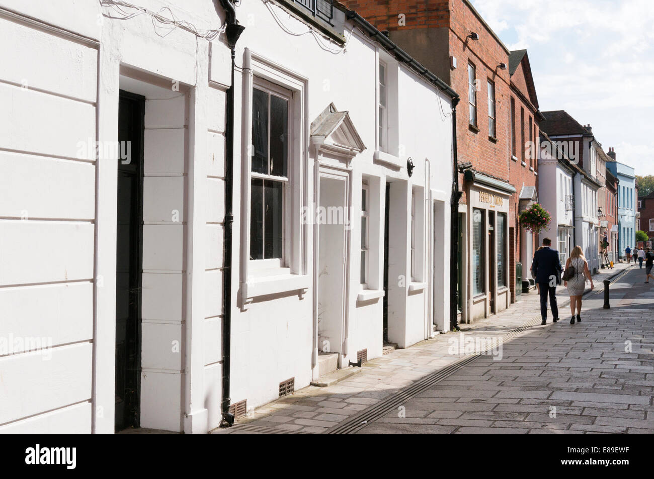 Georgianischen Gebäude in North Pallant, Chichester, West Sussxe Stockfoto