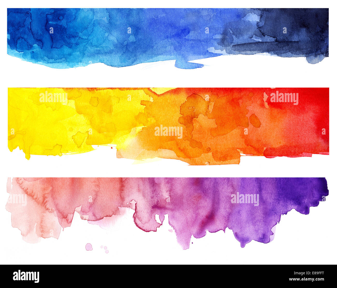 Bunte Aquarell Textur Stockfoto