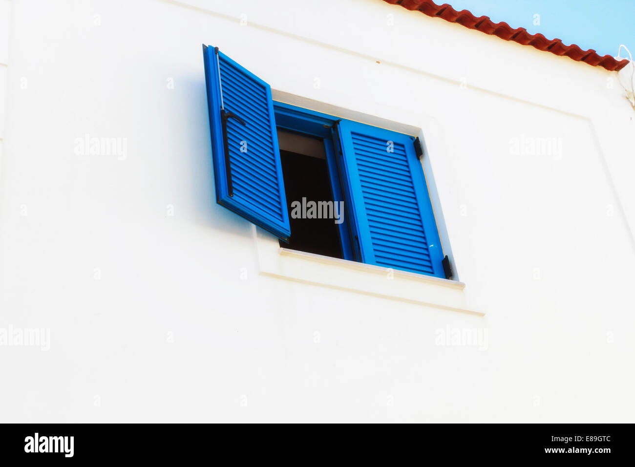 Blaue Fenster Stockfoto