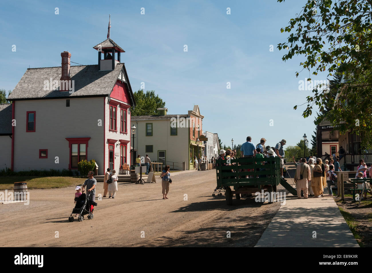Elk203-6401 Kanada, Alberta, Calgary, historisches Dorf Heritage Park Stockfoto