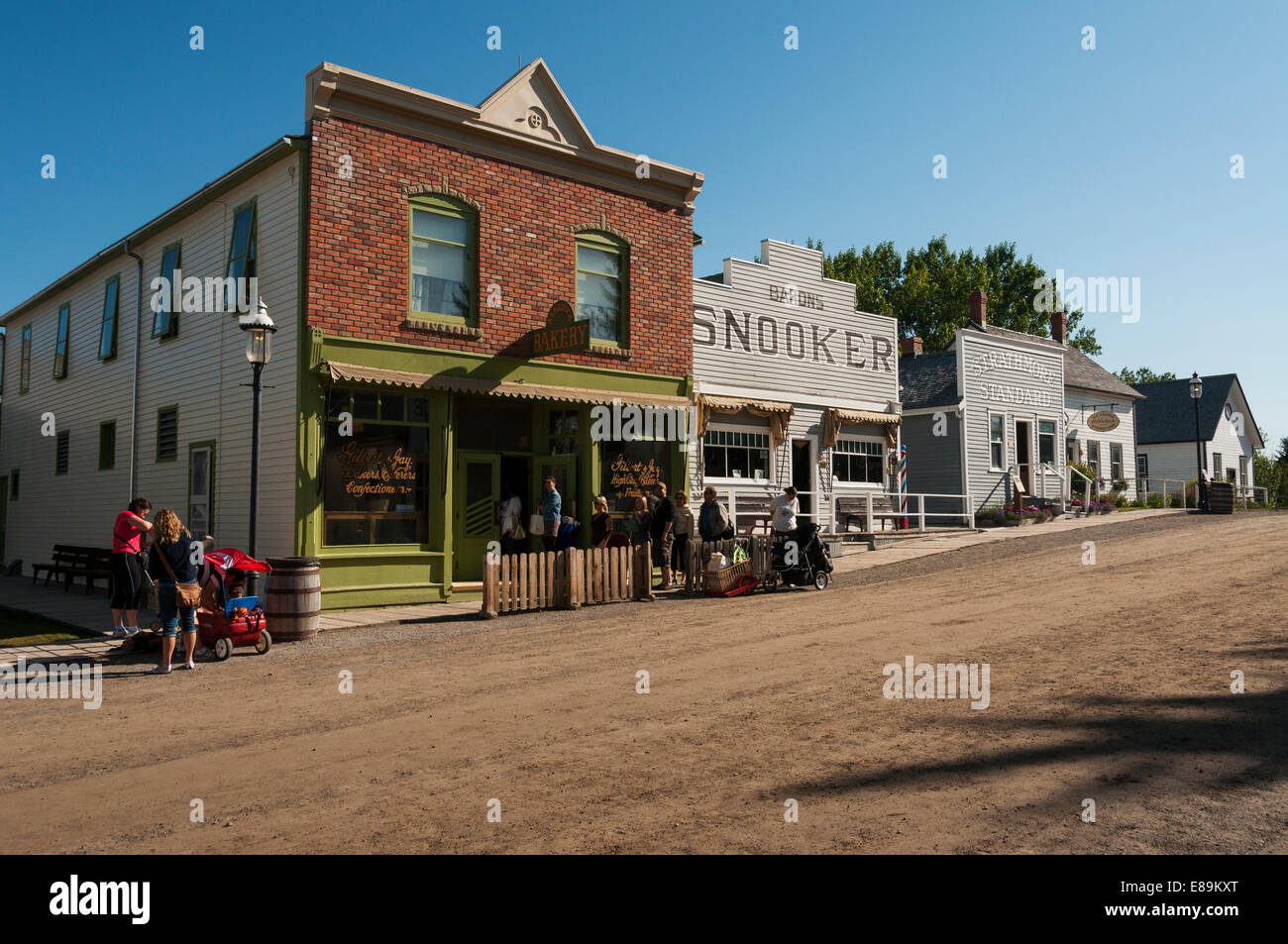 Elk203-6402 Kanada, Alberta, Calgary, historisches Dorf Heritage Park Stockfoto