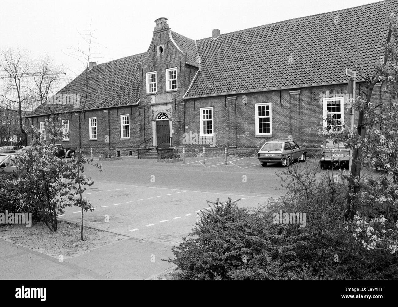 Achtziger Jahre, Martin-Luther-Haus, Heute Pseud Berufsakademie Ost-Friesland, Leer, Ostfriesland, Niedersachsen Stockfoto