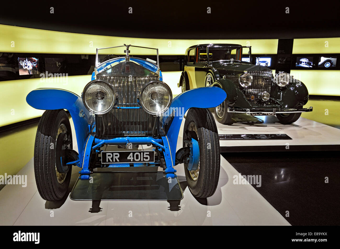 Rolls-Royce Phantom 1 von 1926 und Rolls-Royce 20-25 PS ab 1935, BMW Museum, München, Oberbayern, Bayern, Deutschland Stockfoto