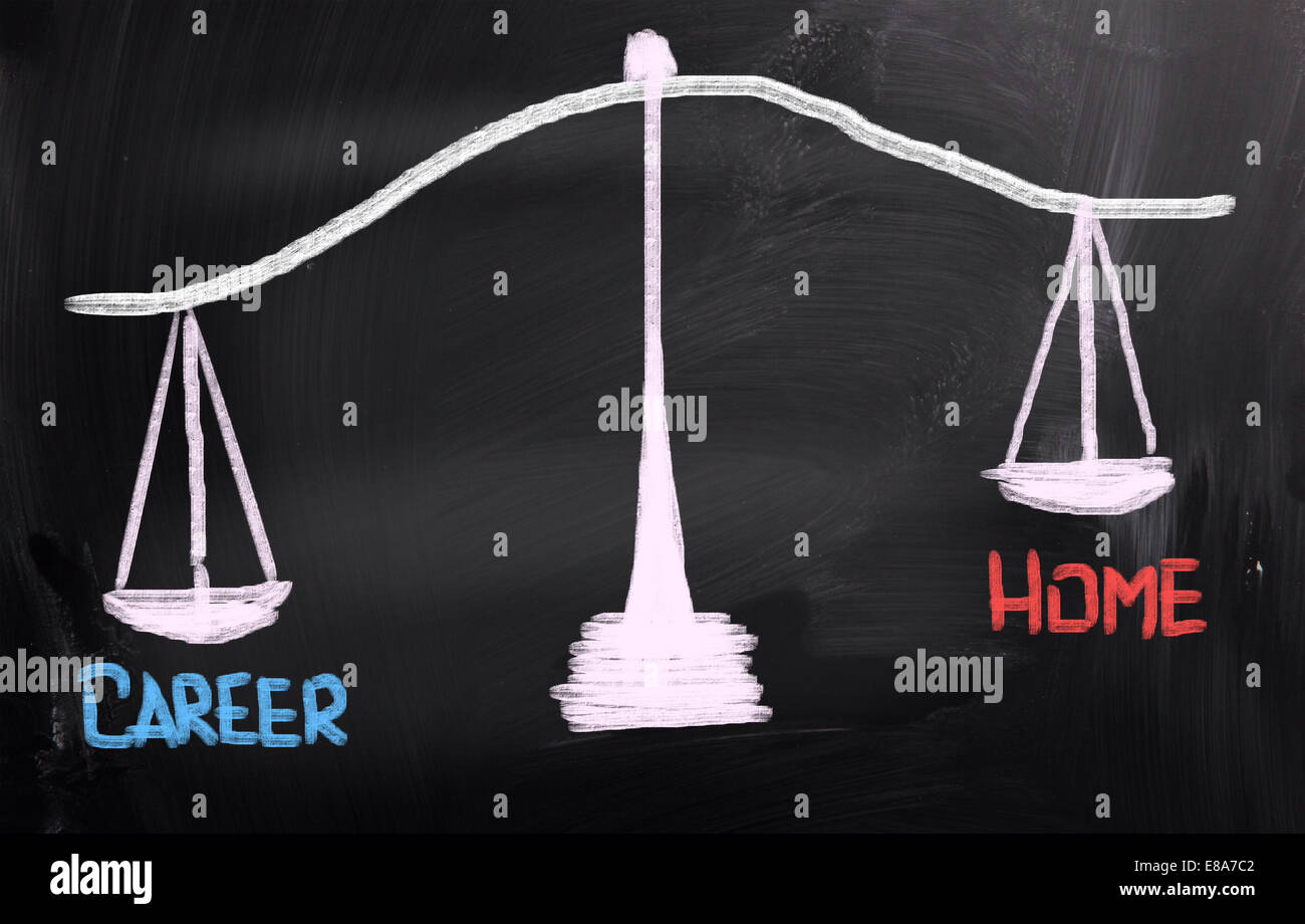 Konzept, handschriftlich mit Kreide - Farbbild Stockfoto