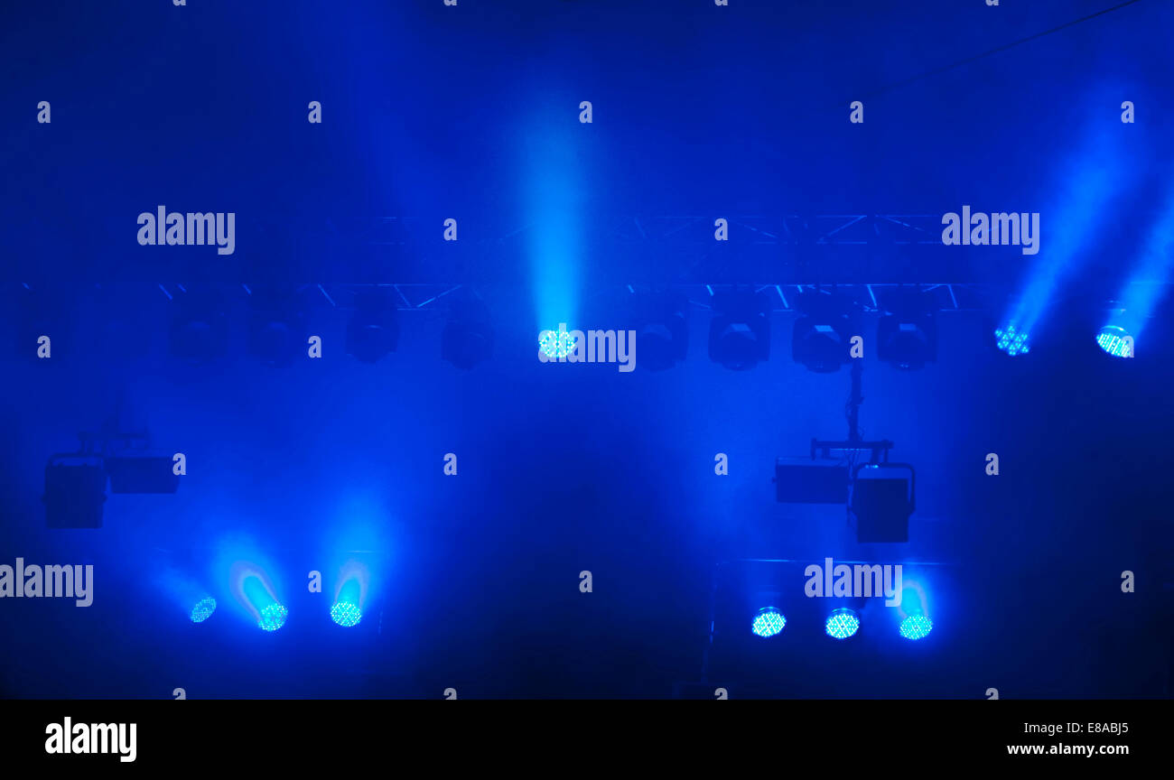 Bühnenbeleuchtung Stockfoto