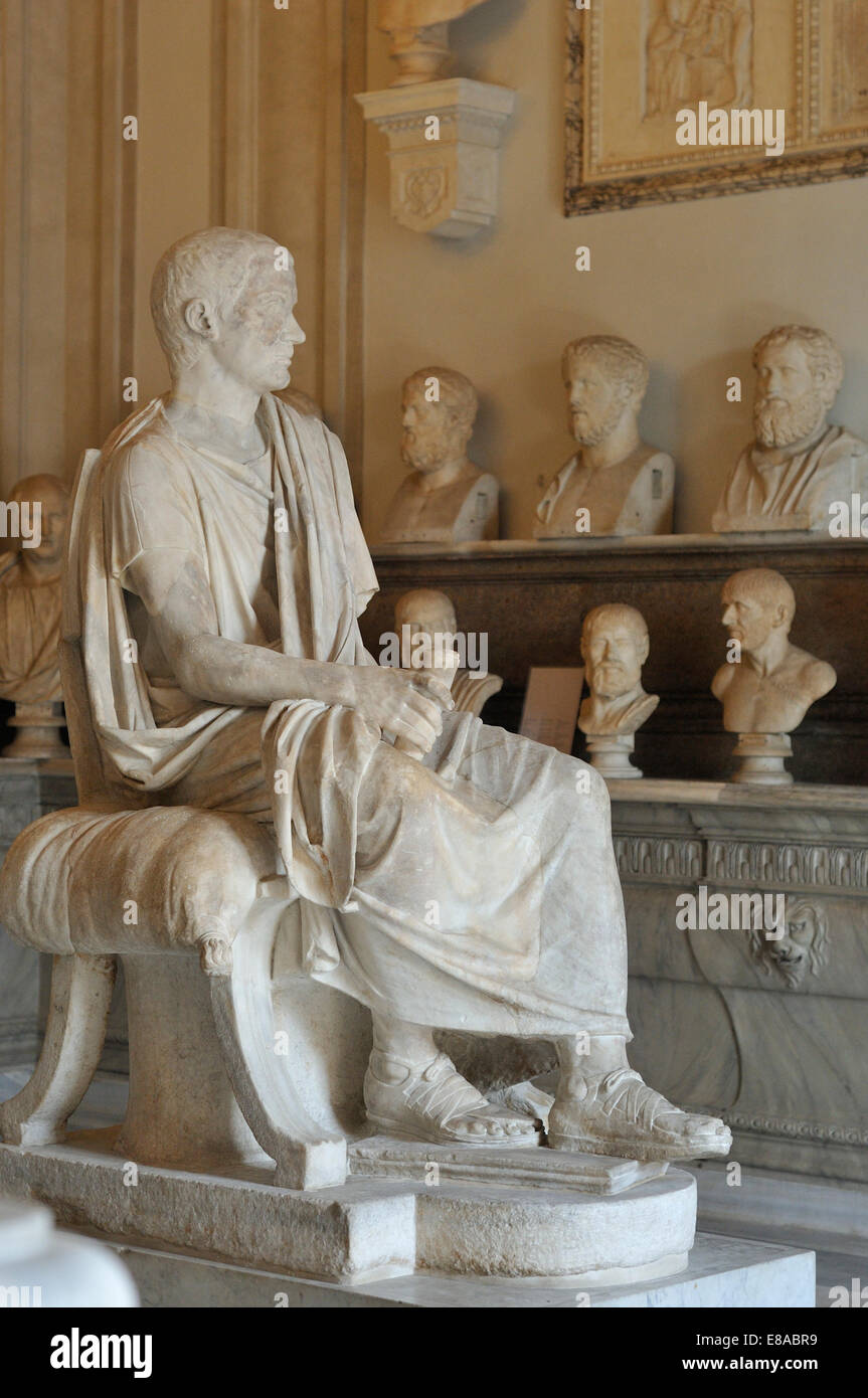 Kapitolinischen Museen Musei Capitolini Rom Italien Hall der Philosophen Stockfoto