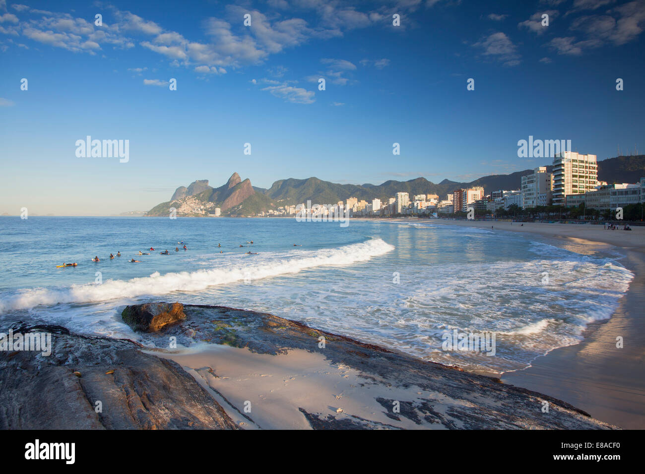 Strand von Ipanema, Rio De Janeiro, Brasilien Stockfoto