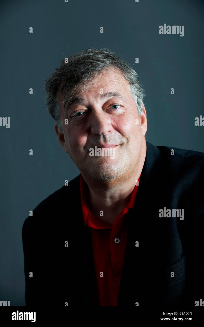 Porträt von Stephen Fry in der Soho literarische Festival 2014 Stockfoto