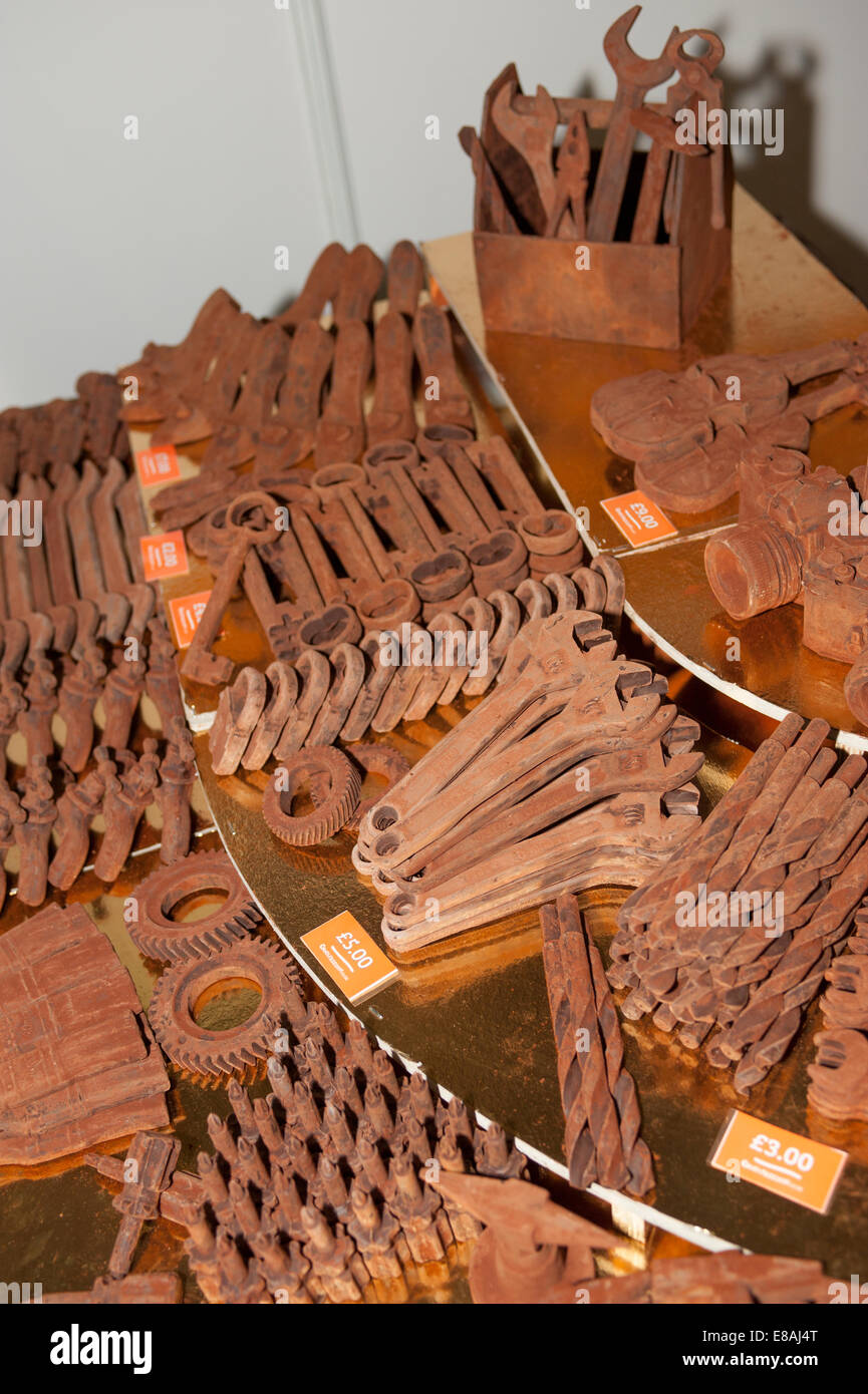 Earls Court, London UK. 3. Oktober 2014. Schokolade-Tools und Toolkits auf dem Display auf die dritte & backen Kuchen-Ausstellung in London Credit: Malcolm Park Leitartikel/Alamy Live-Nachrichten. Stockfoto