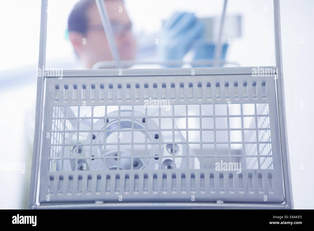 Maschine für CNC-Technik, Produktion und Qualitätskontrolle Stockfoto