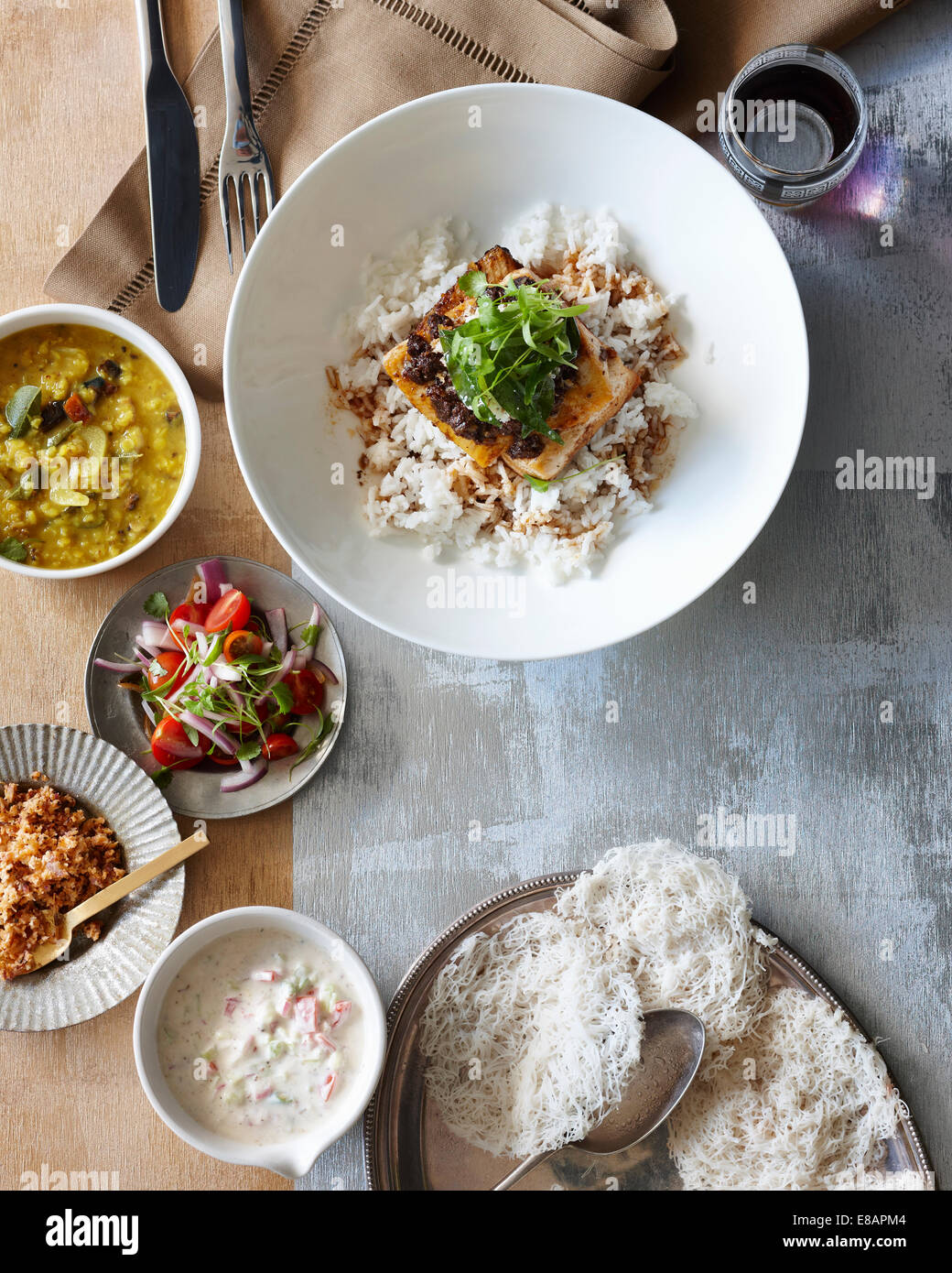 Sri Lanka Curry Fischmehl Stockfoto