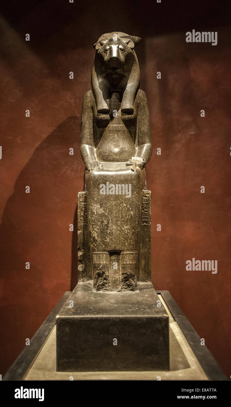 Italien Piemont Turin ägyptische Museum Statuen der Göttin Sekhmet Dynastie XVIII (1550-1292 BC) Theben, Karnak-Tempel des Amen Stockfoto